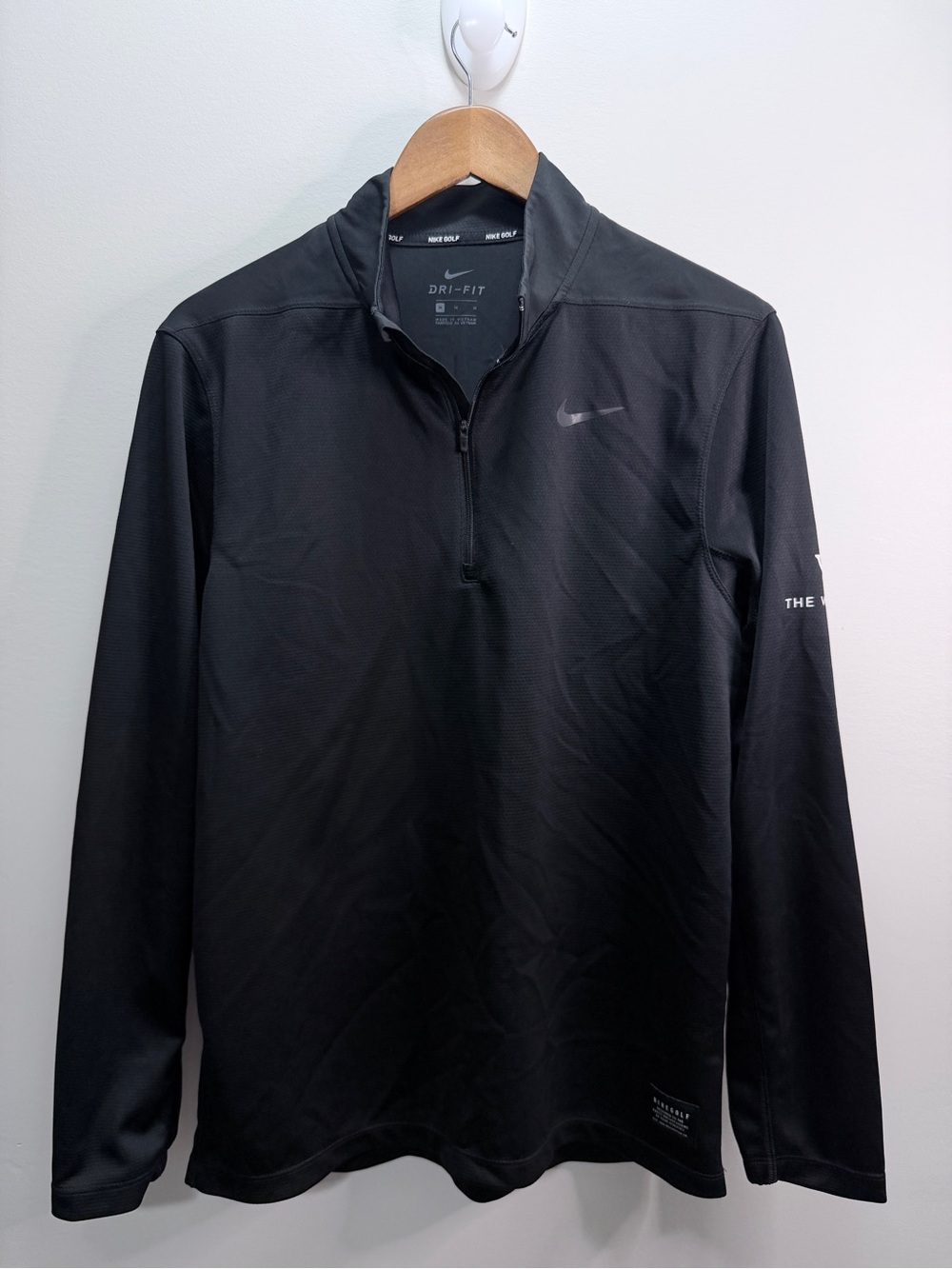 Nike GOLF Black Dri-FIT Half-Zip Training Pullover Size M